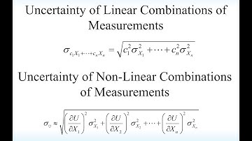 Ch3 Error Propagation of Non-linear Measurements Video 2 of 2
