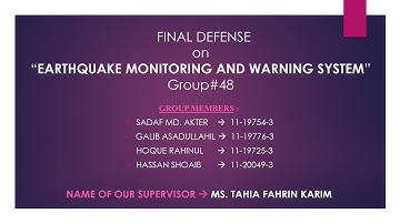 Earthquake Monitoring and Warning System using LabVIEW