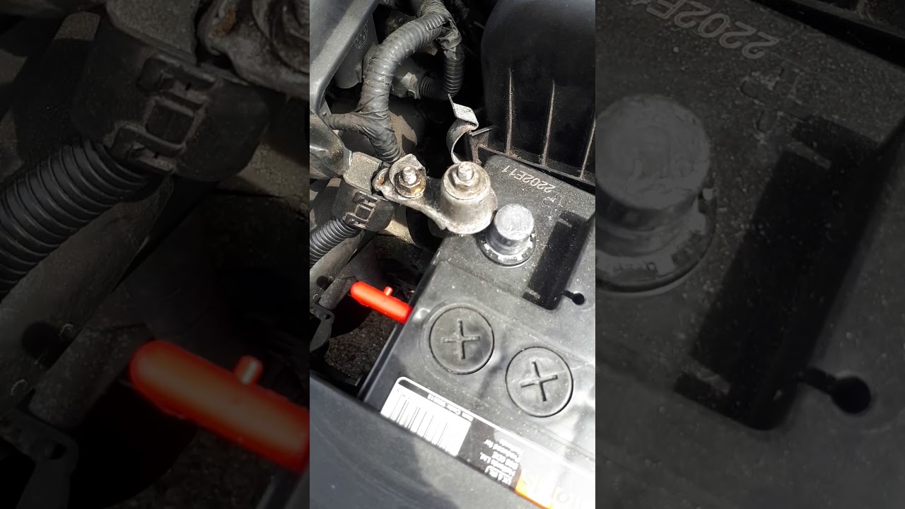 Hyundai coupe battery removal - YouTube