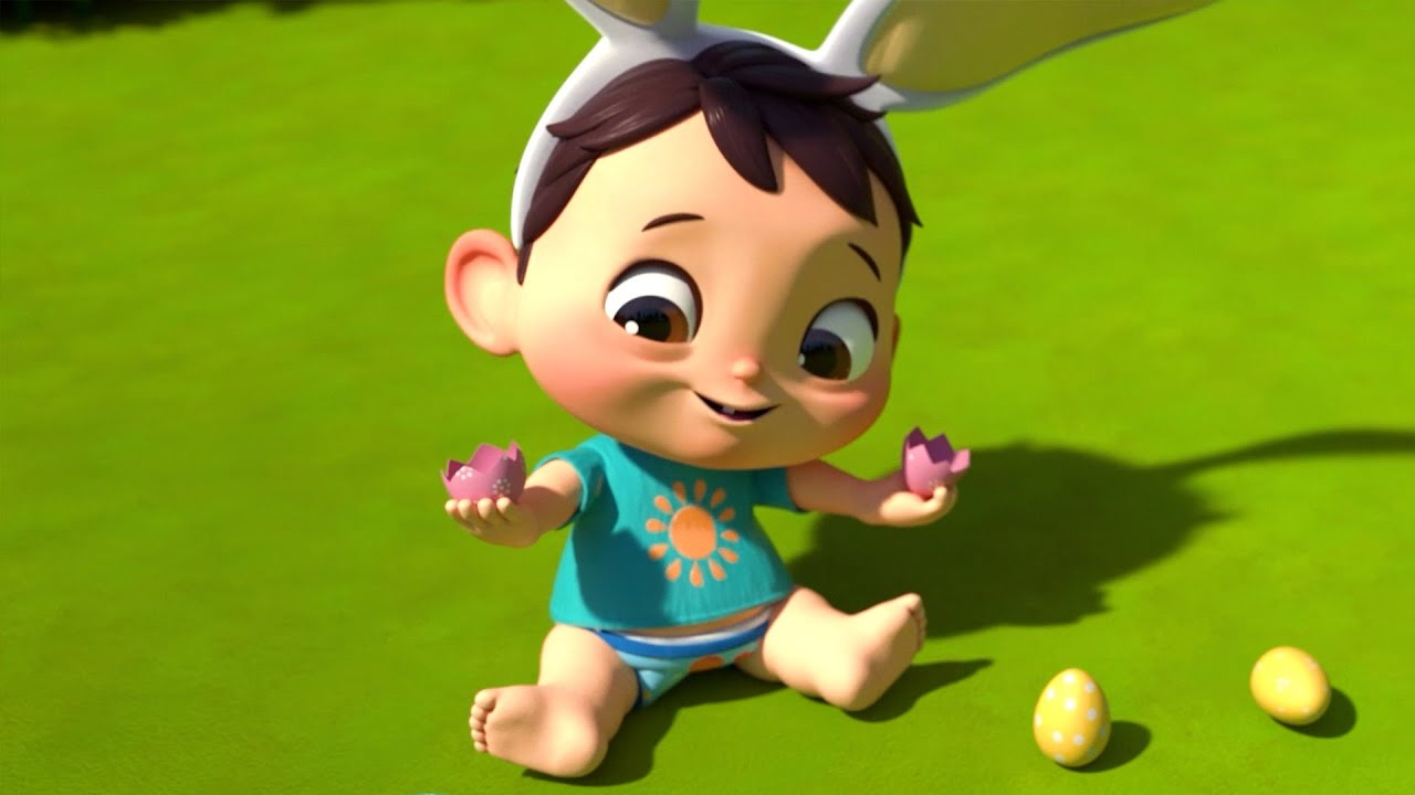 Bunny Easter Egg Song! | Nursery Rhymes & Kids Songs | Lellobee City Farm
