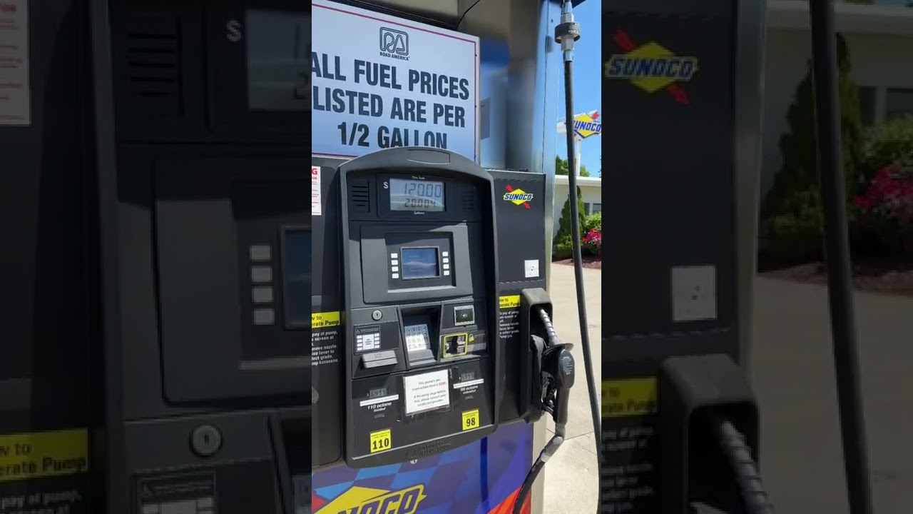 When gas is over $10/gal you pay by the 1/2 gallon