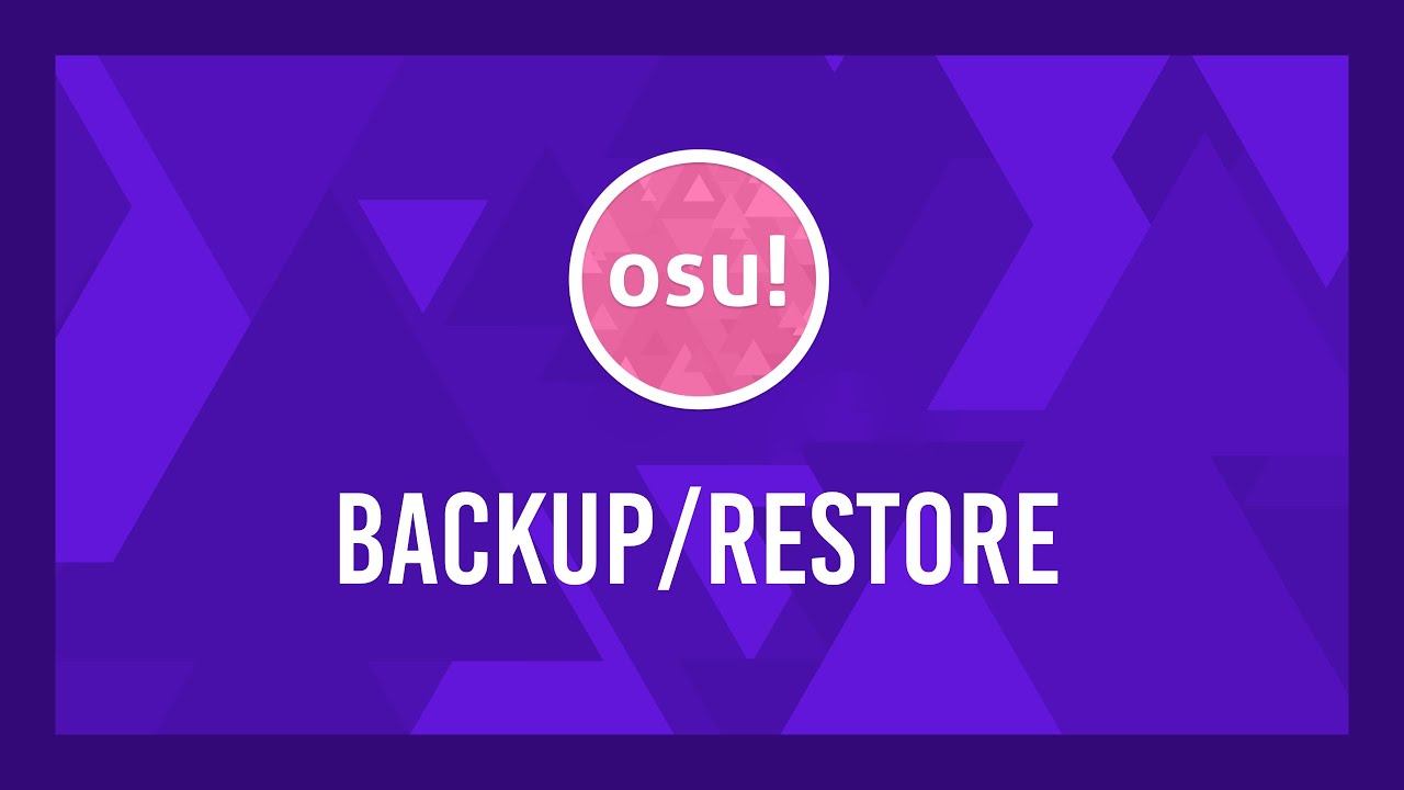  New Osu! Song/skin backup and restore