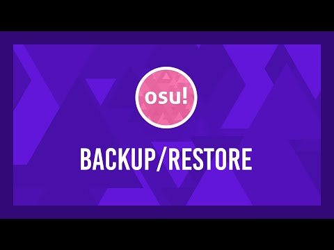 Osu! Song/skin backup and restore