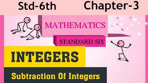 6th std maths-PRACTICE SET 8-Subtraction of Integers-Chapter 3-Integers