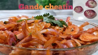 gande cheatin / wazwaan style gande cheatin/onion ki chatni Ghar pe kaise banaye....