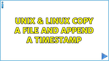 Unix & Linux: Copy a file and append a timestamp