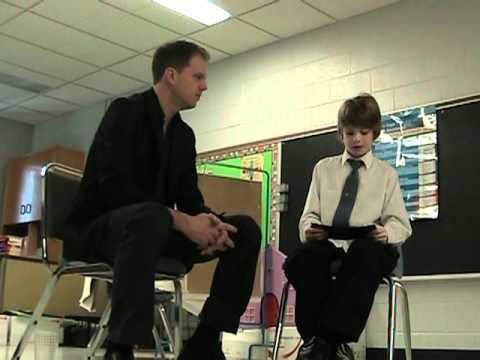 10 year old Sean Brooks interviews Mark Holland MP