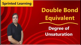 Double Bond Equivalent (DBE) Calculation in Hindi || Degree of Unsaturation || Organic Chemistry