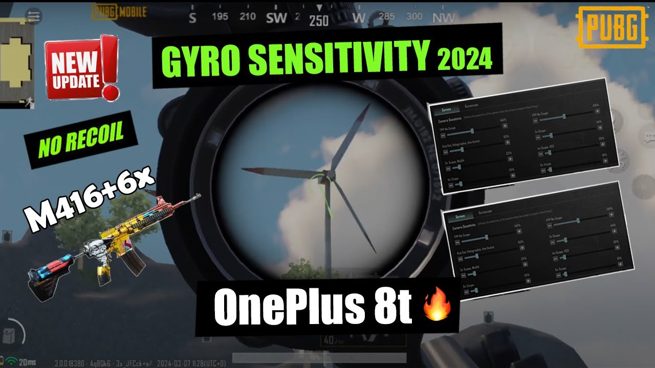 OnePlus 8t Gyro Sensitivity Settings | PUBG Mobile |  Robber Playing