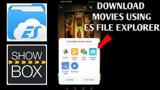 How to download movie using ES File Explorer in Showbox screenshot 5