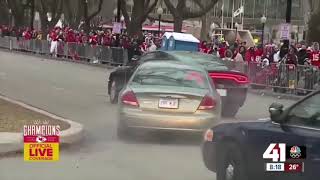 Check This Out: Car drives through barrier on Chiefs championship parade route