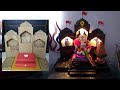 Eco-Friendly Ganpati Bappa Decoration from &quot;CARDBOARD&quot; | Ganpati Bappa Decoration 2022