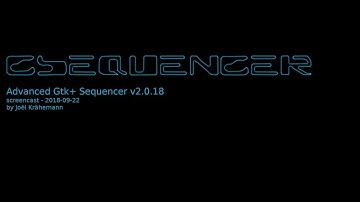 GSequencer  v2.0.18 screencast