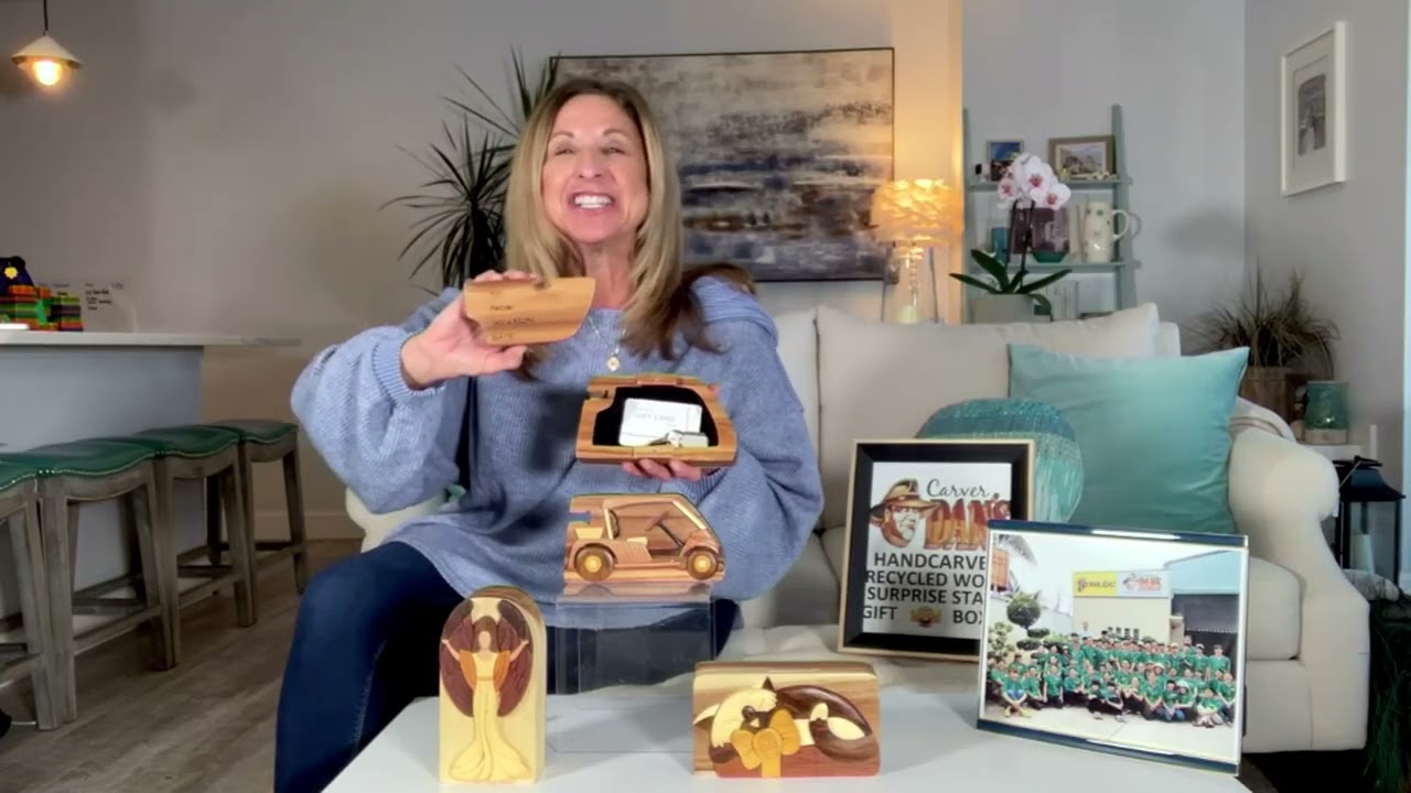 Carver Dan's Hand Made Wooden Puzzle Box w/ Magnetic Closure on QVC