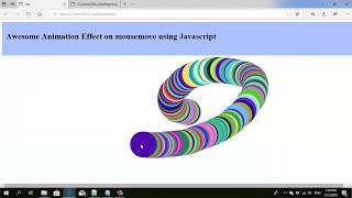 Awesome Animation on Mouse Move in JavaScript