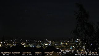 Timelapse Cam 2 - Natt til 30. juli 2018