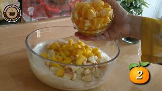 Healthy fruit chaat recipe-Creamy fruit salad recipe-Ramadan recipe-Fruit chaat ki recipe-