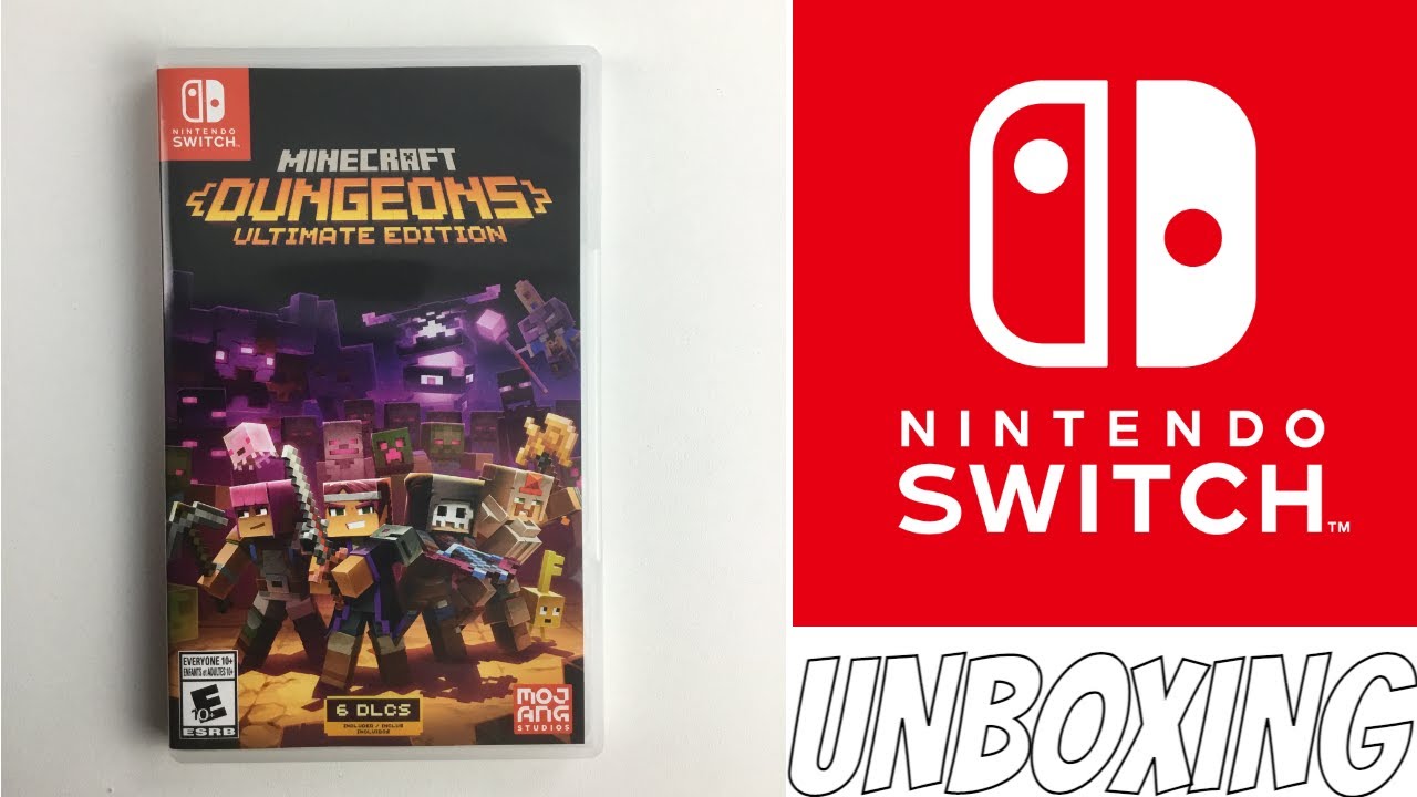 MINECRAFT DUNGEONS ULTIMATE EDITION UNBOXING - YouTube