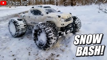 The STAMPEDE 4X4 VXL goes WINTER BASHING!