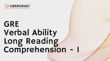 Live GRE Class - Verbal Ability Long Reading Comprehension - 1 - Ubergrad.com (23rd October 2023)