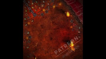 Huge 80 x 80 animated battle map for table top RPGs