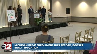 Pre-K enrollment reaches new record for Michigan