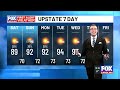 Heat builds as scattered storms continue