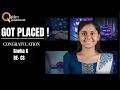 We are proud to announce that our student has successfully got placed in an IT company.
