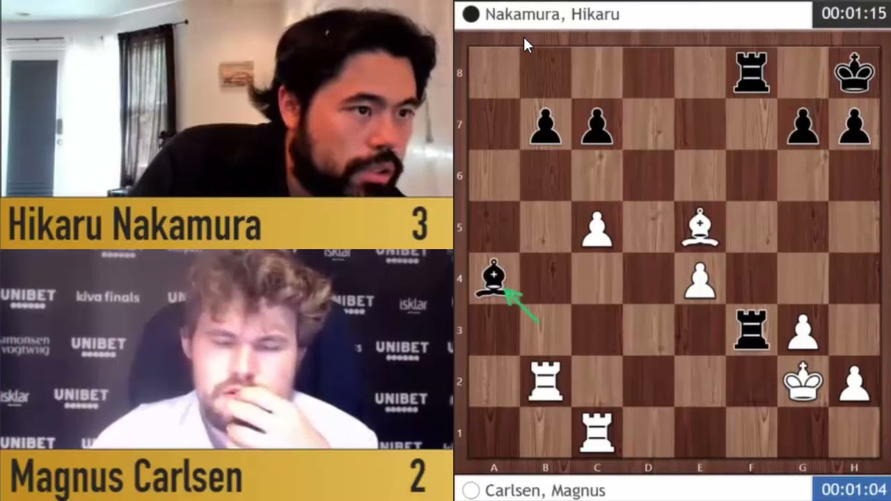 ROOK BLUNDER!! Magnus Carlsen vs Hikaru Nakamura