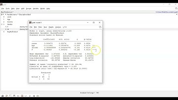 Build Logistic Regression Models in gretl Part 1