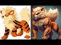 POKEMON CHARACTERS IN REAL LIFE, MUSCULAR AND REALISTIC VERSIONS