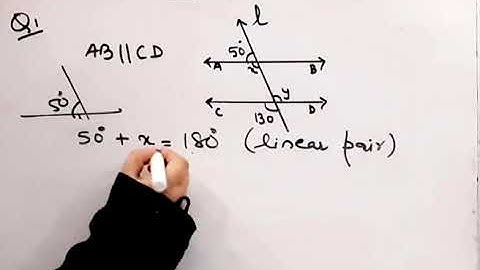 In figure 6.28, find the values of x and y and then show that AB is parallel to CD I