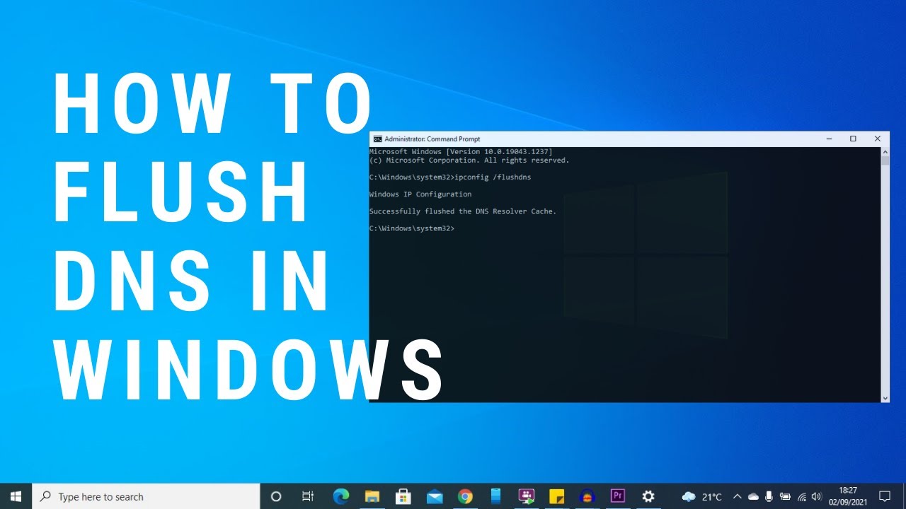 How To Flush And Register DNS in Windows PC | How To Flush DNS in Windows 10 in 2021