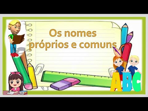 A classe do nome: próprios e comuns - introdução (com narração e treino).