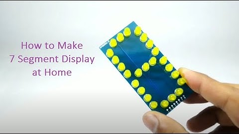 How to Make a 7 Segment Display with LED on PCB Circuit Board at HOME  with @JLCPCB  |Electric Guru