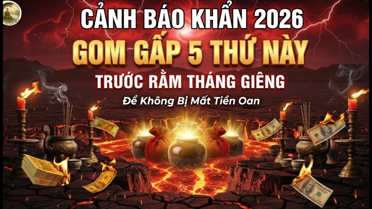 CẢNH BÁO KHẨN 2026: GOM GẤP 5 THỨ TRƯỚC RẰM THÁNG GIÊNG ĐỂ KHÔNG MẤT TIỀN OAN | TỊNH TÂM NGHE PHÁP