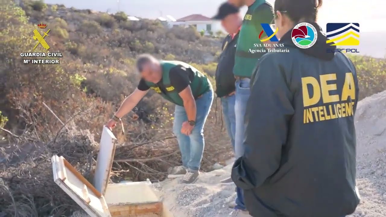 Operación Silbo contra el narcotráfico en Canarias: 34 detenidos y 2,1 toneladas de coca decomisadas