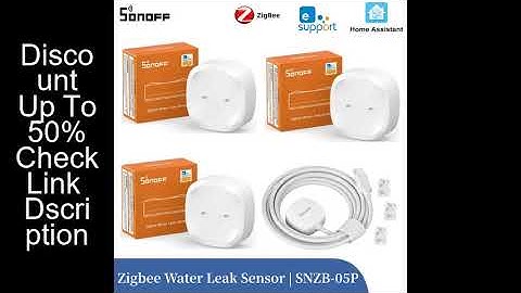 SONOFF SNZB-05P Zigbee Smart Water Leak Sensor Leaking Dripping Extended Detection APP Real-time Ale