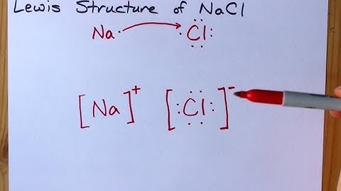 How to Draw the Lewis Structure of NaCl (sodium chloride, ionic)