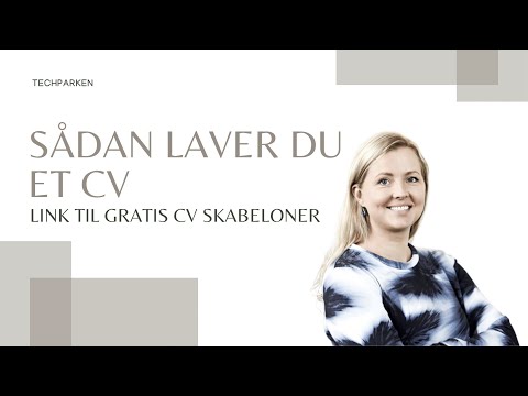 Gratis CV skabeloner og hvordan man laver et CV