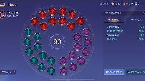 Bảng ngọc Triệu Vân mới nhất 2025 (cập nhật ngày 12/2/2025)#rov #mobilelegends #mlbb #lienquanmobile