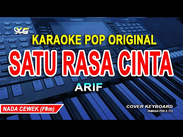 SATU RASA CINTA KARAOKE SLOW ROCK  - ARIF - NADA WANITA class=