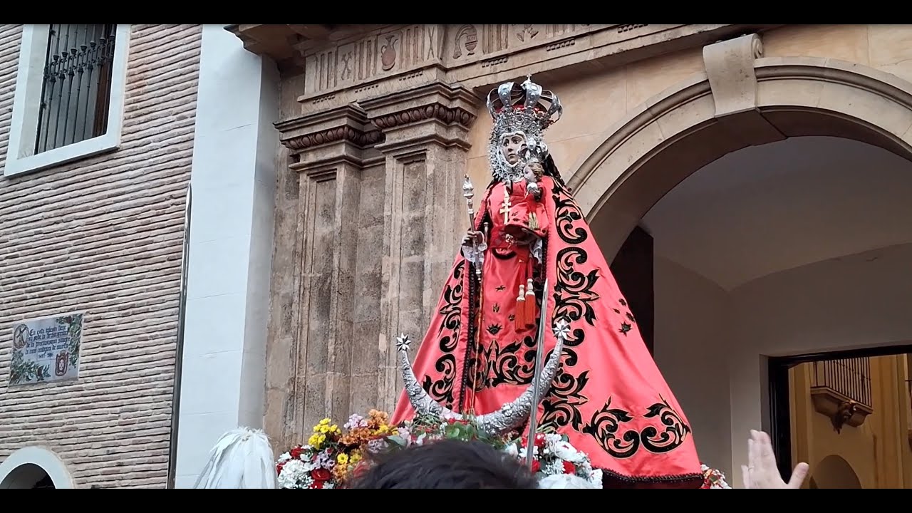 Bajada de la Fuensanta Murcia Septiembre 2024: Llegada al Barrio del Carmen y a la Catedral