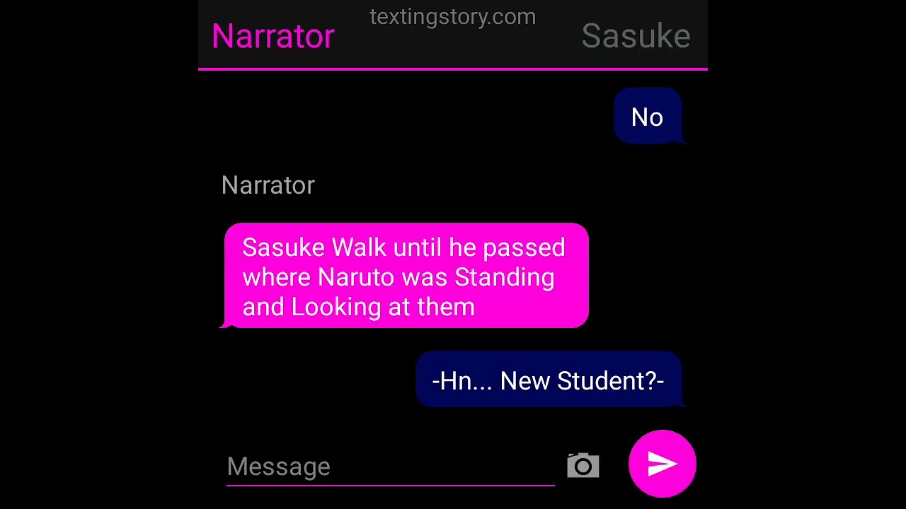 Sasunaru High School || Part one || Texting Story ||