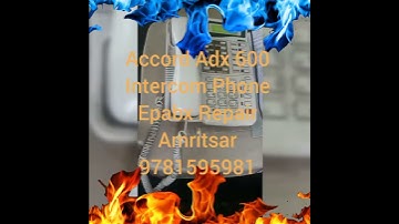 Accord Adx 600 Intercom Phone Epabx Repair Hotels in Amritsar 9781595981
