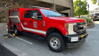 Vancouver Fire Rescue Services - Battalion 1 Responding Code 3 with Wail and Yelp