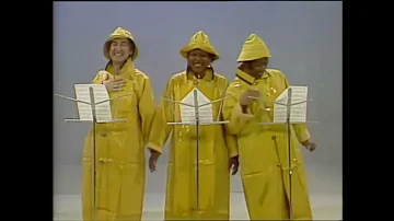 Sesame Street - Bob, Olivia, and David sing a song about the rain...outside, on a rainy day (1984)