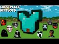 SURVIVAL GIANT DIAMOND CHESTPLATE BASE in Minecraft - JEFF THE KILLER and GRUDGE and 100 NEXTBOTS