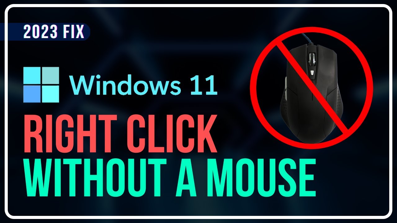 How to Left & Right Click on a Keyboard Instead of a Mouse