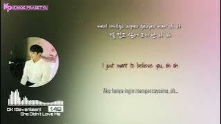 SEVENTEEN DK 도겸   She Didn’t Love Me 사랑했던걸까 Lyrics Indonesia & English